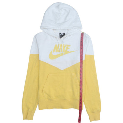 Mens UK Size S Nike Yellow Pullover Hoodie