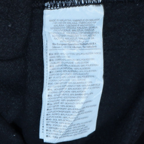 Mens UK Size S Nike Black Full Zip Hoodie