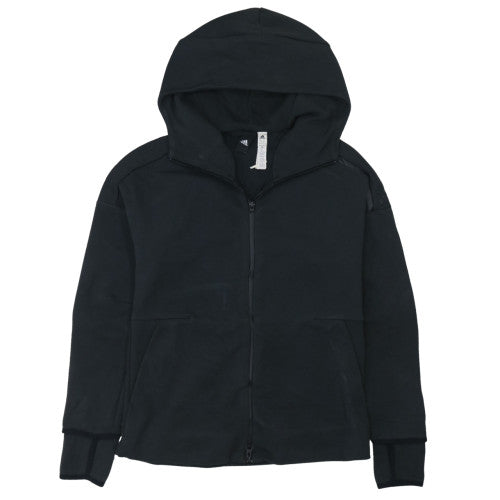 Mens UK Size M adidas Black Full Zip Hoodie