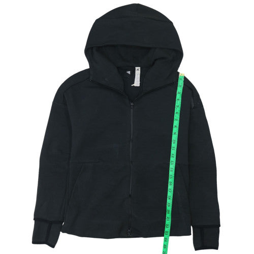 Mens UK Size M adidas Black Full Zip Hoodie