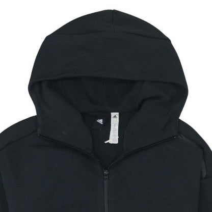 Mens UK Size M adidas Black Full Zip Hoodie