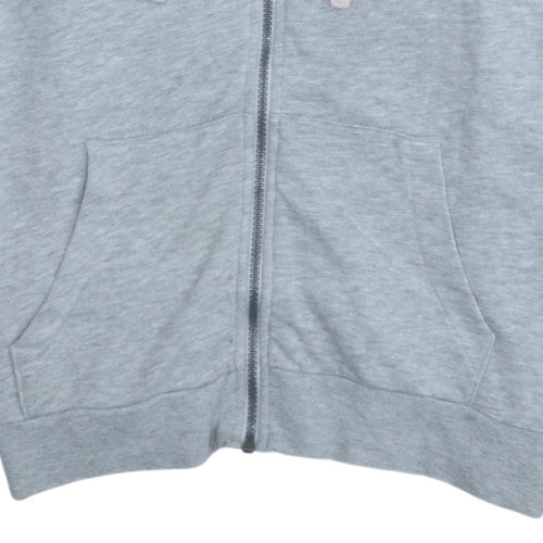 Womens UK Size M U.S. Polo Assn Grey Full Zip Hoodie