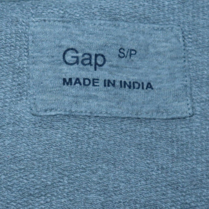 Gap Men's Grey Pullover Hoodie Small Cotton Logo Style