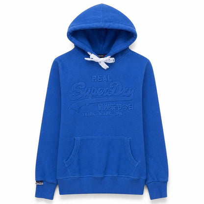 Womens UK Size 12 Superdry Blue Pullover Hoodie