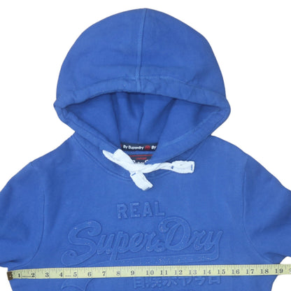 Womens UK Size 12 Superdry Blue Pullover Hoodie