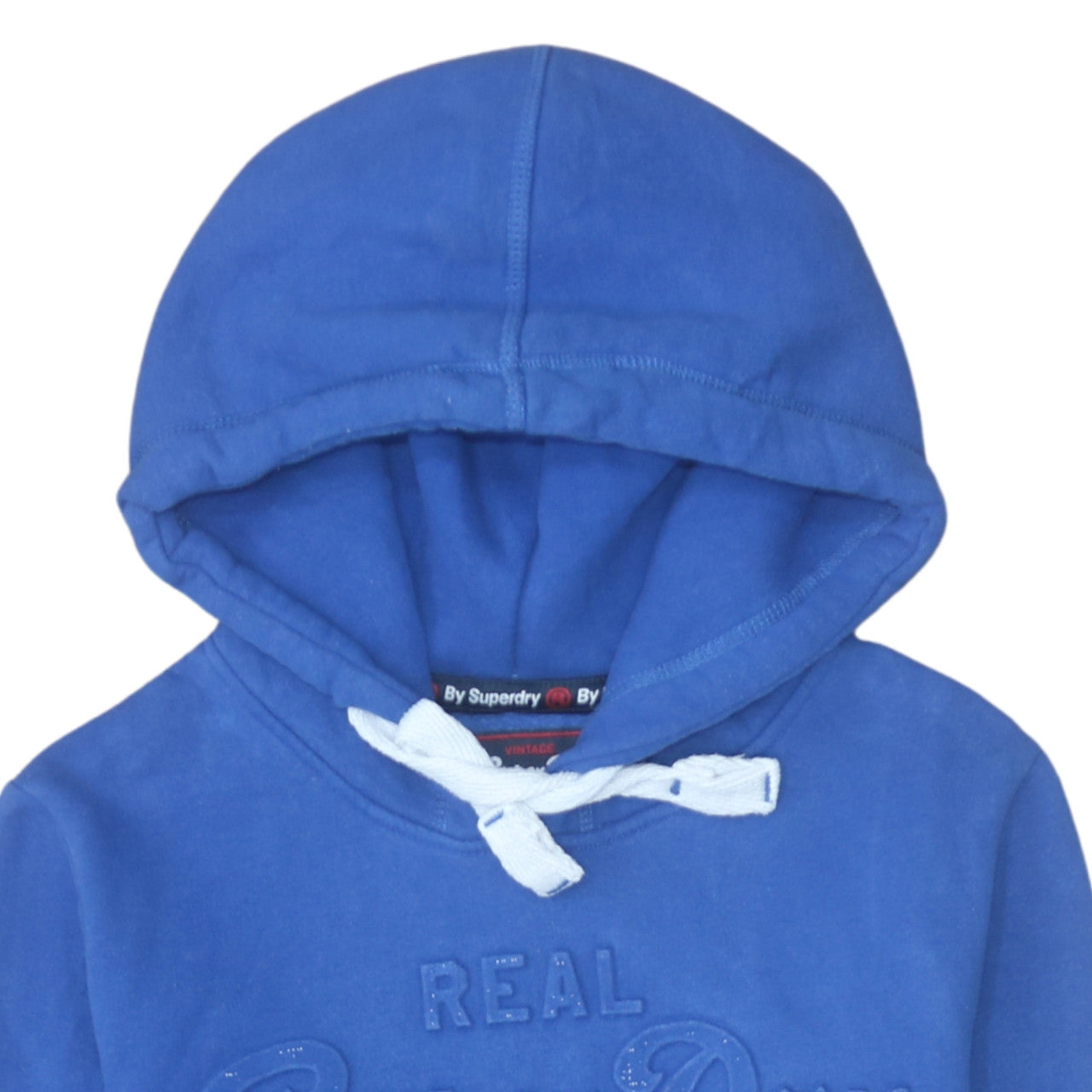 Womens UK Size 12 Superdry Blue Pullover Hoodie
