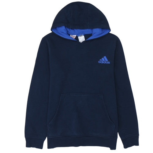Teens UK Size 164 adidas Blue Pullover Hoodie