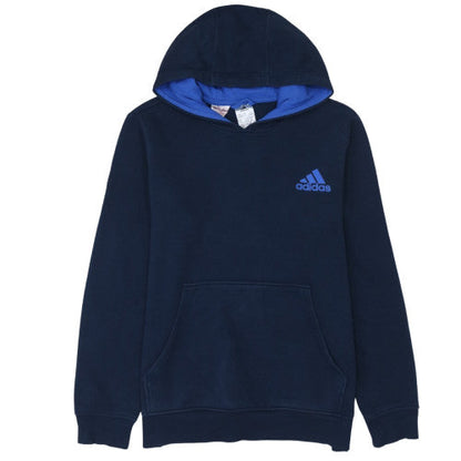Teens UK Size 164 adidas Blue Pullover Hoodie