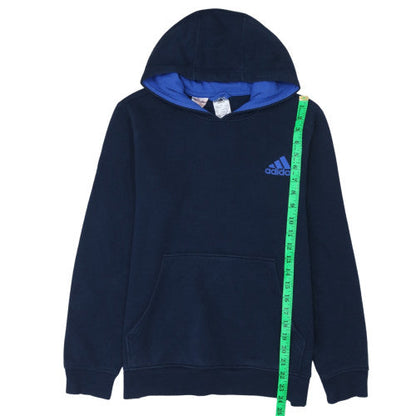 Teens UK Size 164 adidas Blue Pullover Hoodie