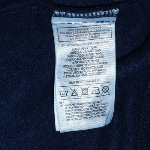 Teens UK Size 164 adidas Blue Pullover Hoodie