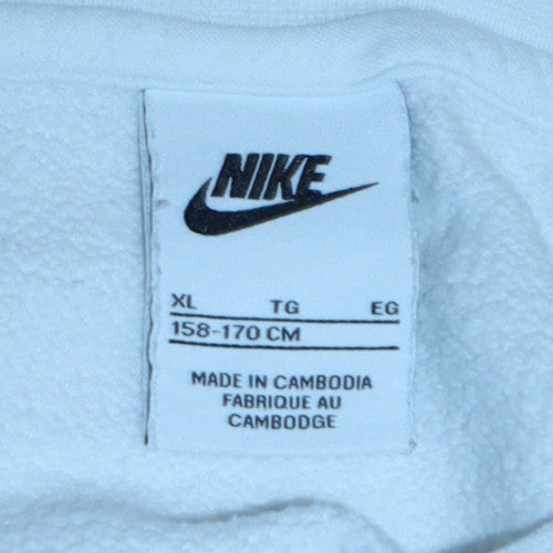 Teens UK Size XL Nike White Pullover Sweatshirt