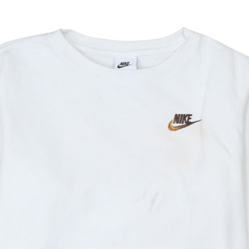Teens UK Size XL Nike White Pullover Sweatshirt
