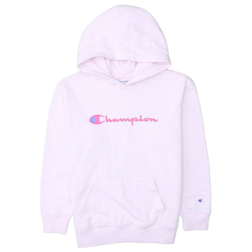 Womens UK Size XL Champion Pink Pullover Hoodie