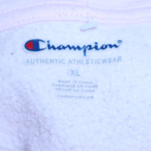 Womens UK Size XL Champion Pink Pullover Hoodie