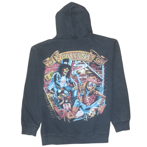 Mens UK Size M Rock @ Tees Black Pullover Hoodie