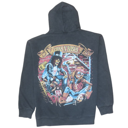 Mens UK Size M Rock @ Tees Black Pullover Hoodie