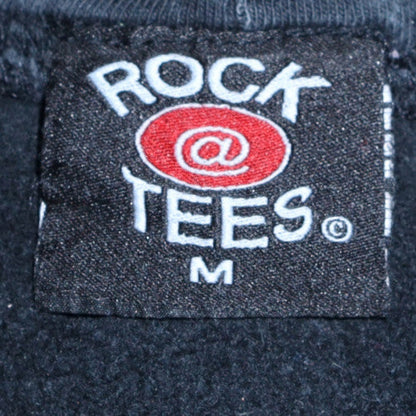 Mens UK Size M Rock @ Tees Black Pullover Hoodie