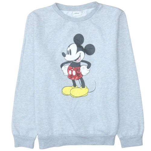 Womens UK Size M Disney Grey Pullover Sweatshirt