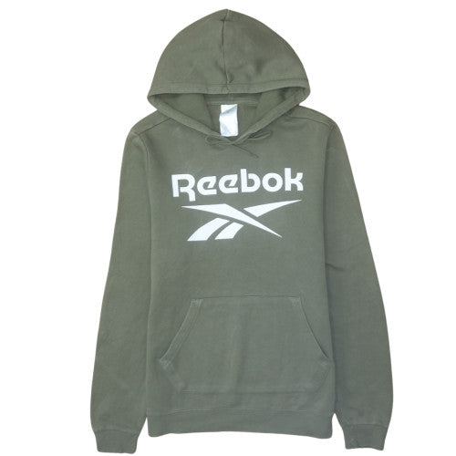Mens UK Size M Reebok Green Pullover Hoodie