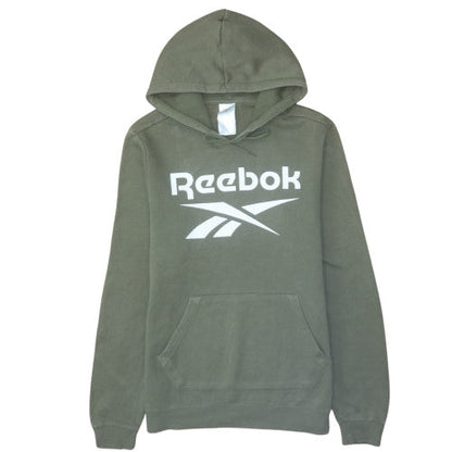 Mens UK Size M Reebok Green Pullover Hoodie