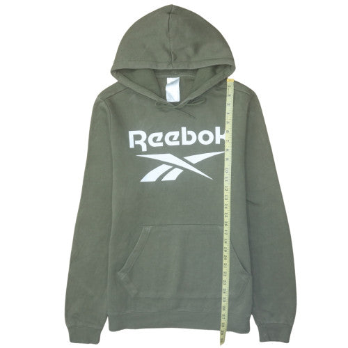 Mens UK Size M Reebok Green Pullover Hoodie