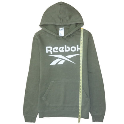 Mens UK Size M Reebok Green Pullover Hoodie