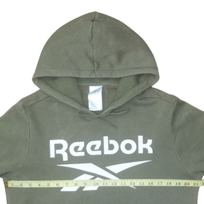 Mens UK Size M Reebok Green Pullover Hoodie