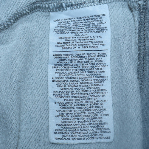 Mens UK Size S Nike Grey Pullover Hoodie