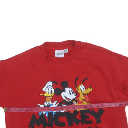 Womens UK Size 10 Disney Red Pullover Sweatshirt