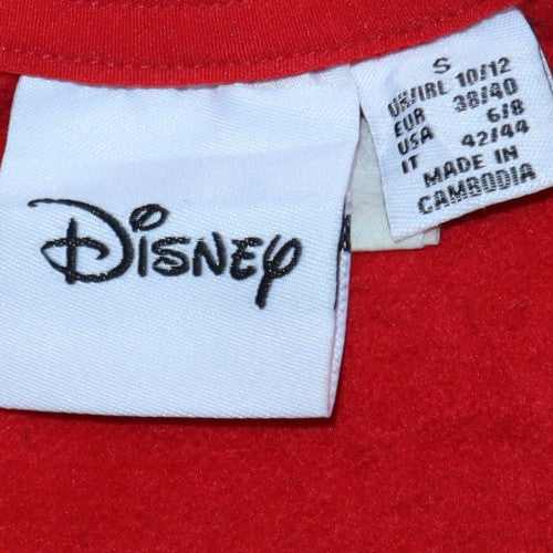 Womens UK Size 10 Disney Red Pullover Sweatshirt