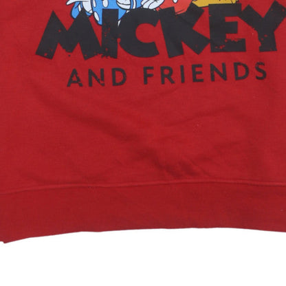 Womens UK Size 10 Disney Red Pullover Sweatshirt