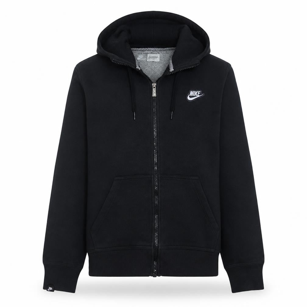 Mens UK Size M Nike Black Full Zip Hoodie