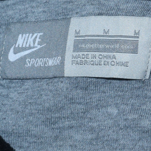 Mens UK Size M Nike Black Full Zip Hoodie