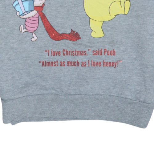 Womens UK Size XS Disney Grey Pullover Sweatshirt