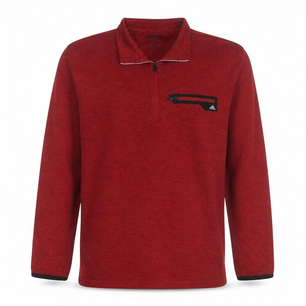 Mens UK Size M adidas Red Henley Sweatshirt