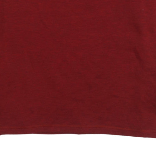Mens UK Size M adidas Red Henley Sweatshirt