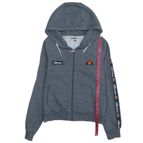 Mens UK Size L ellesse Grey Full Zip Hoodie