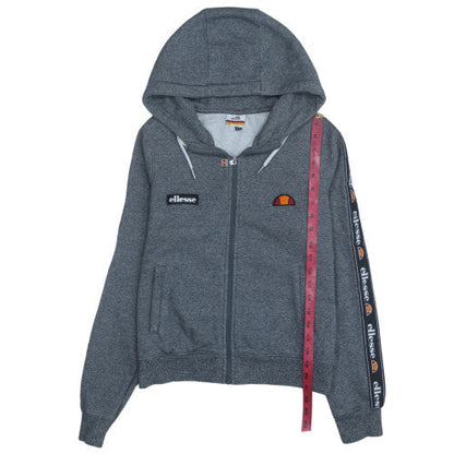 Mens UK Size L ellesse Grey Full Zip Hoodie