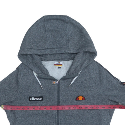 Mens UK Size L ellesse Grey Full Zip Hoodie