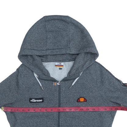Mens UK Size L ellesse Grey Full Zip Hoodie