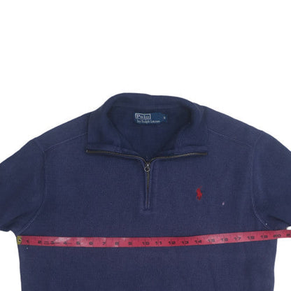 Mens UK Size S Ralph Lauren Blue Pullover Sweatshirt