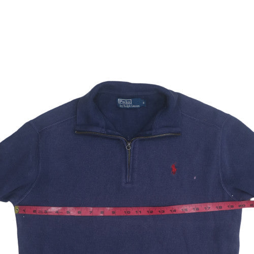 Mens UK Size S Ralph Lauren Blue Pullover Sweatshirt