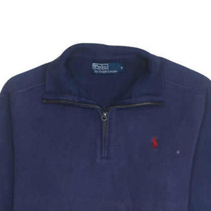 Mens UK Size S Ralph Lauren Blue Pullover Sweatshirt