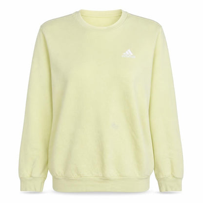 Womens UK Size L adidas Yellow Pullover Sweatshirt
