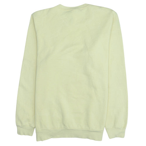 Womens UK Size L adidas Yellow Pullover Sweatshirt