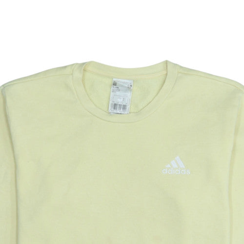 Womens UK Size L adidas Yellow Pullover Sweatshirt