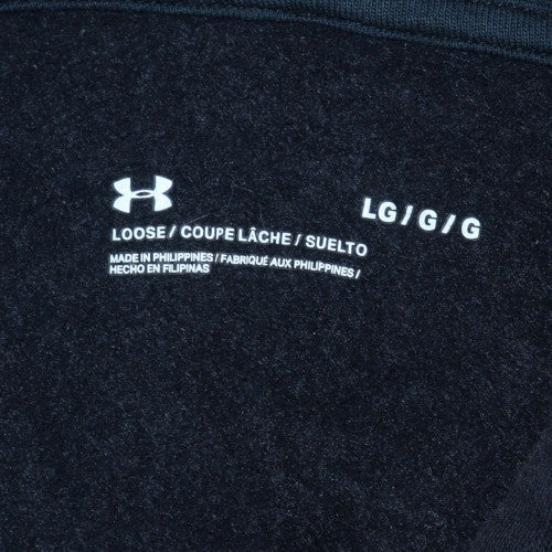 Mens UK Size L Under armour Black Pullover Hoodie
