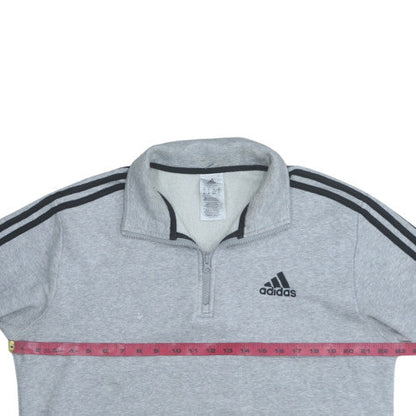 Mens UK Size M adidas Grey 1/2 Zip Sweatshirt