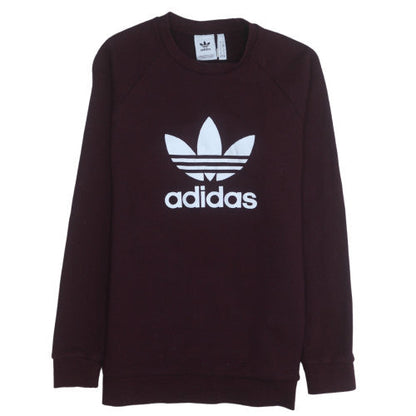 Mens UK Size M adidas Brown Pullover Sweatshirt