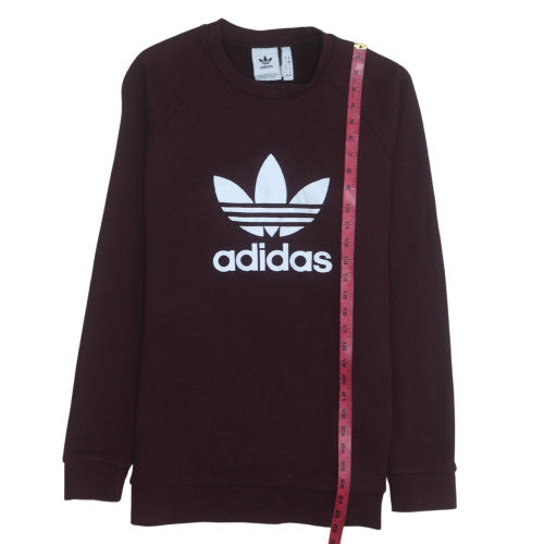 Mens UK Size M adidas Brown Pullover Sweatshirt